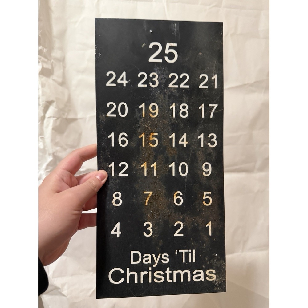 Days Until Christmas Rusty Countdown